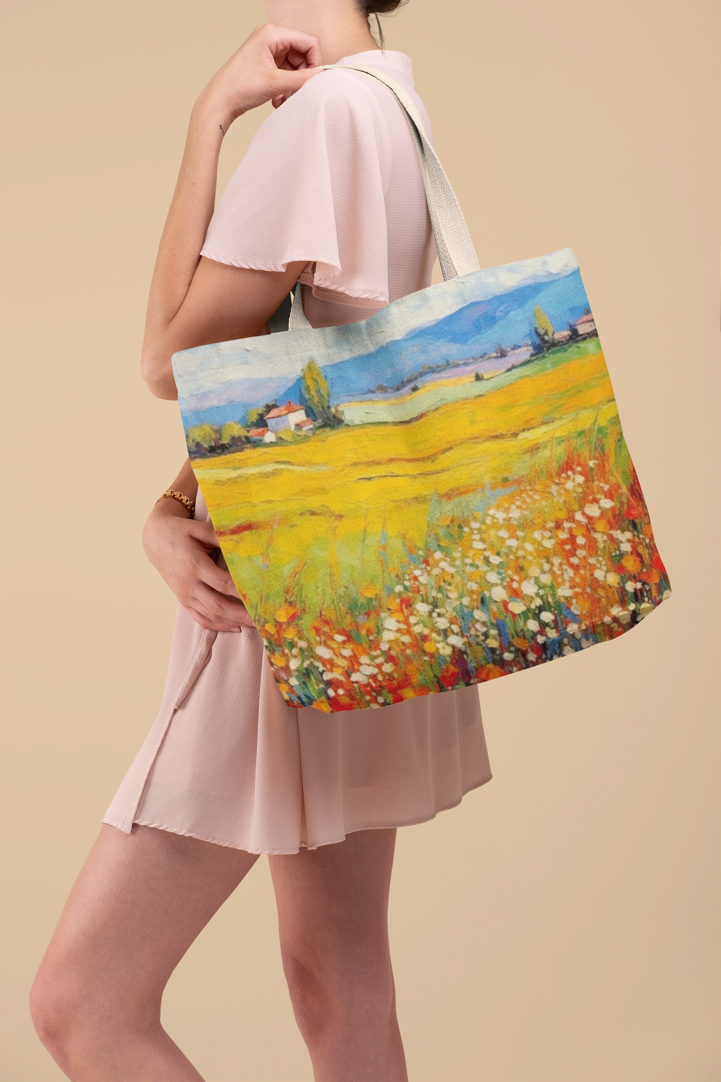 "Carry Everything, Look Incredible — Unisex AOP Large Tote Bag | 300 GSM Premium Fabric, Smart Storage & Stunning All-Over Print | OEKO-TEX Certified"