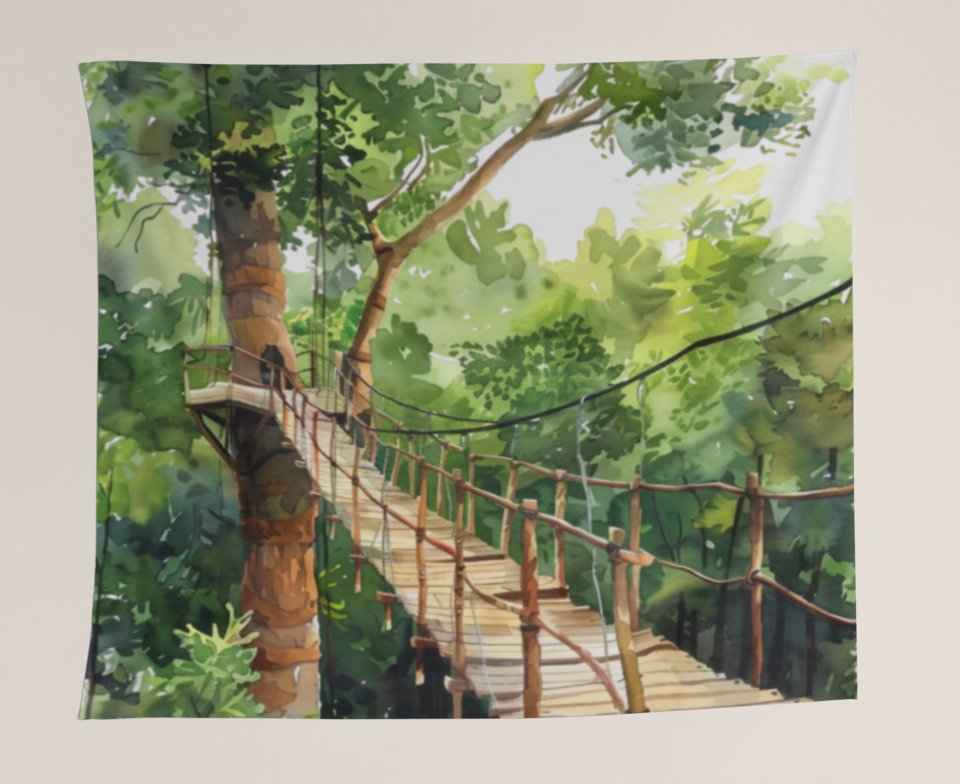 The Bridge Through the Forest – A Journey into Serenity