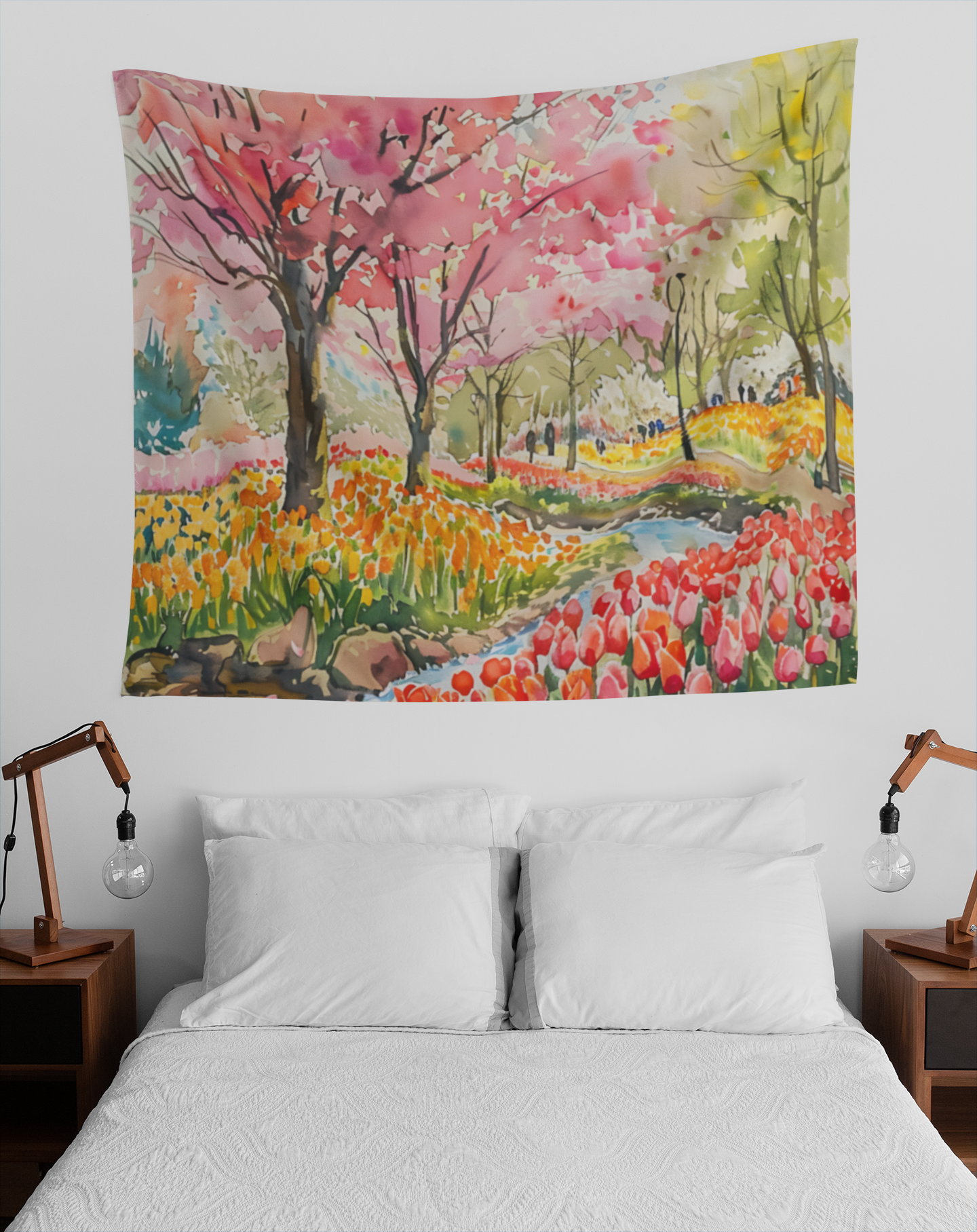 Floral Tulip Tapestry – Brighten Your Space Beautifully